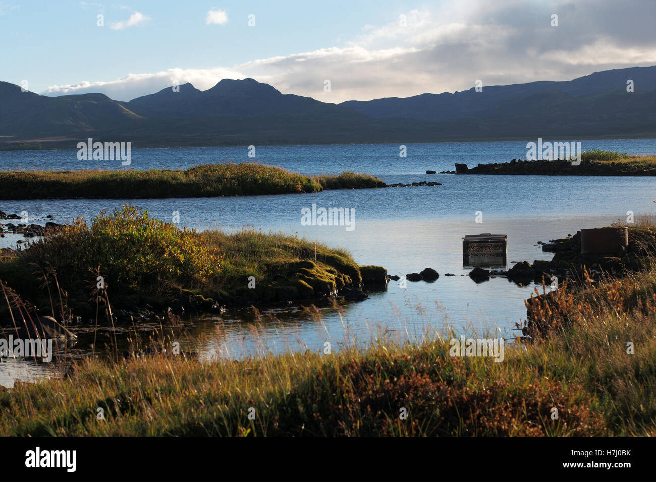 Lago Thingvallavatn, Islanda Foto Stock