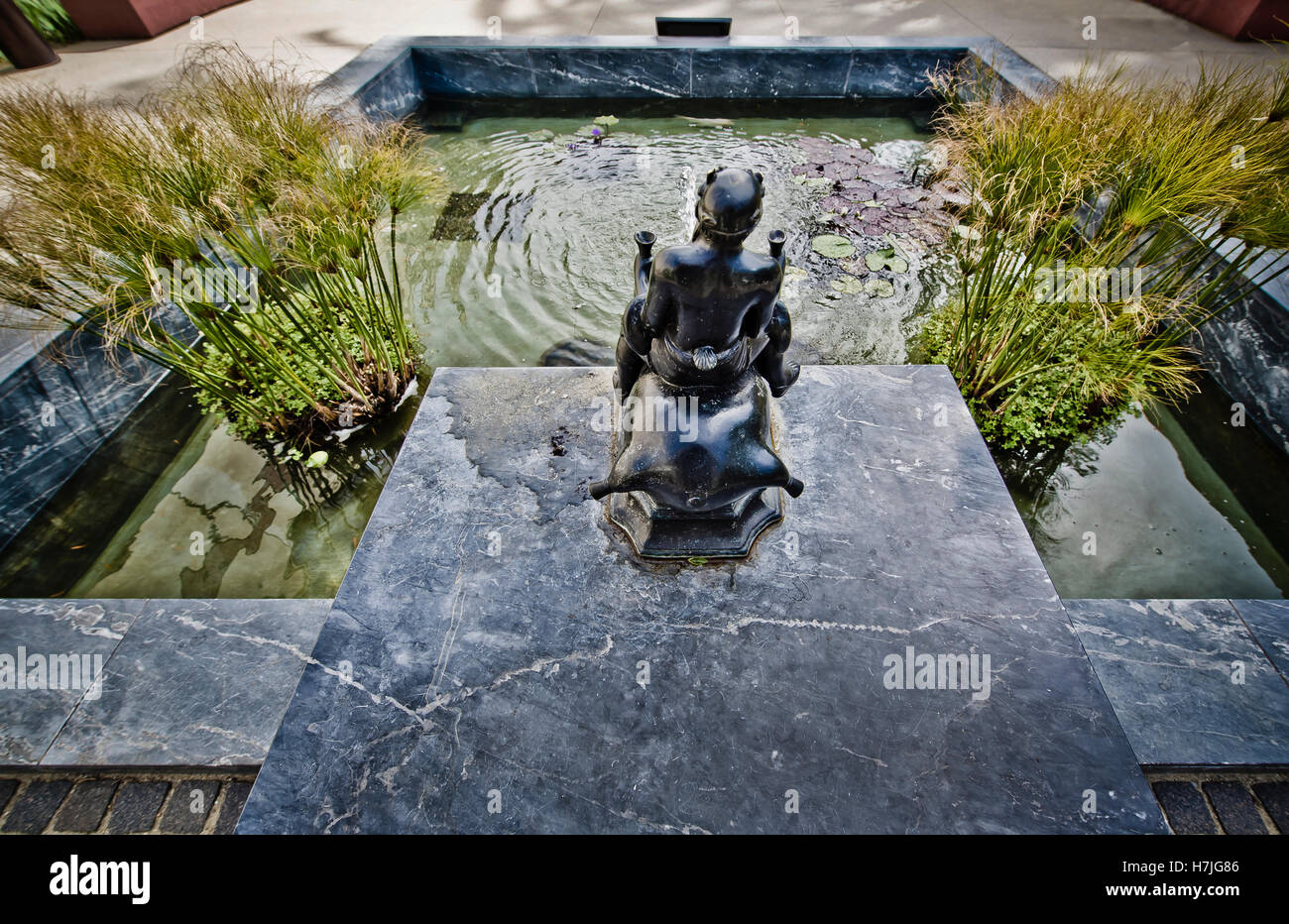 J. Paul Getty villa di Los Angeles si è trasformato in museo mantenendo la romana antica collezione di arte Foto Stock