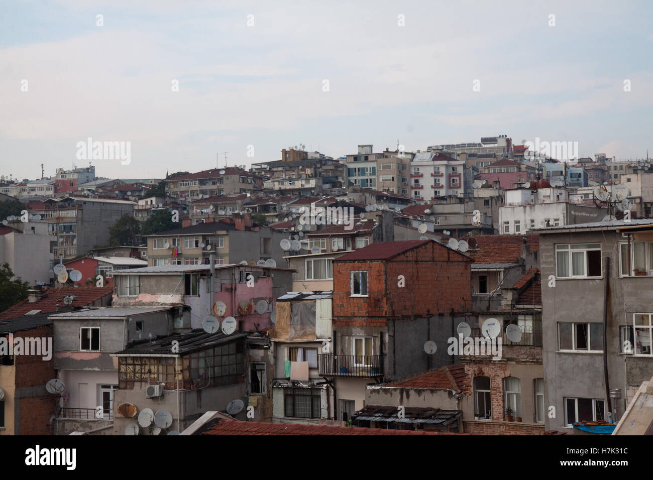 Case colorate Istanbul, Turchia Foto Stock