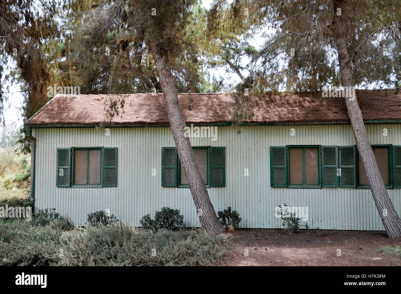 Israele nel deserto del Negev, Kibbutz Sde Boker, Ben-Gurion il deserto della casa Foto Stock