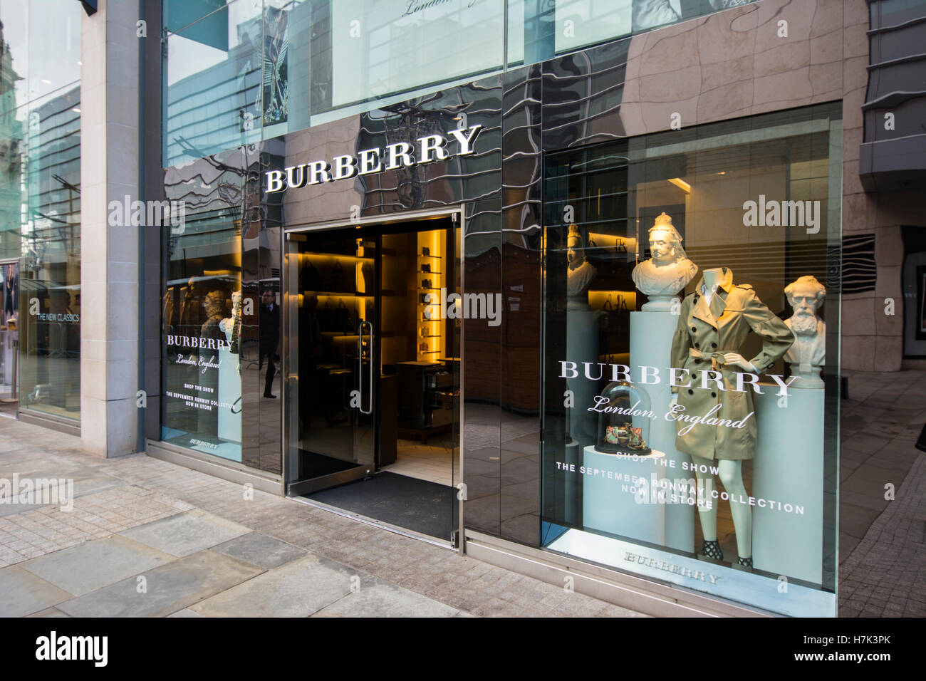 Burberry fashion shop in Manchester. Foto Stock