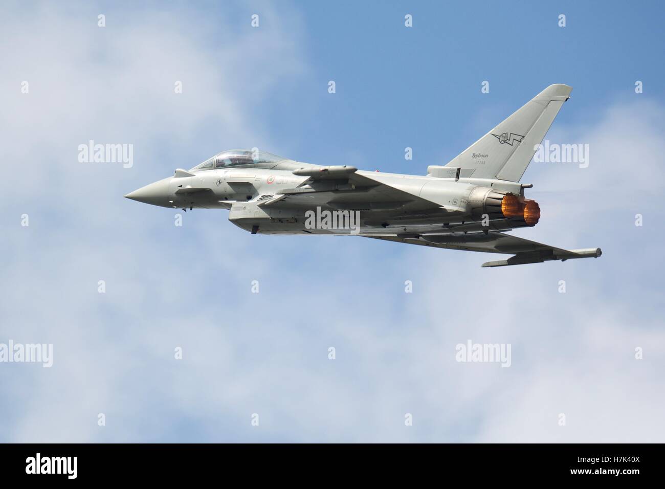 Eurofighter Typhoon jet da combattimento. Foto Stock