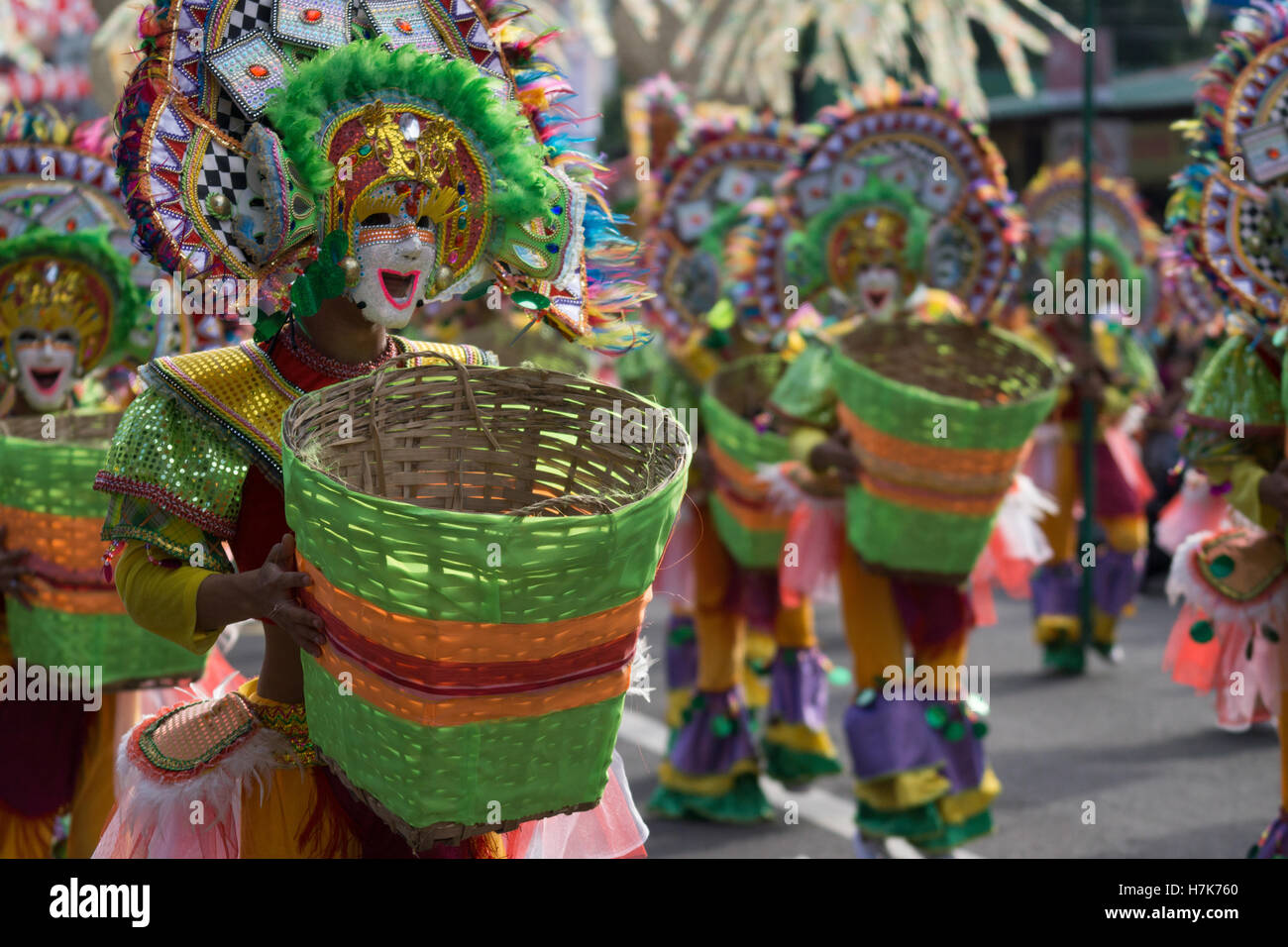 Festival di Masskara 2016,Bacolod, Filippine Foto Stock