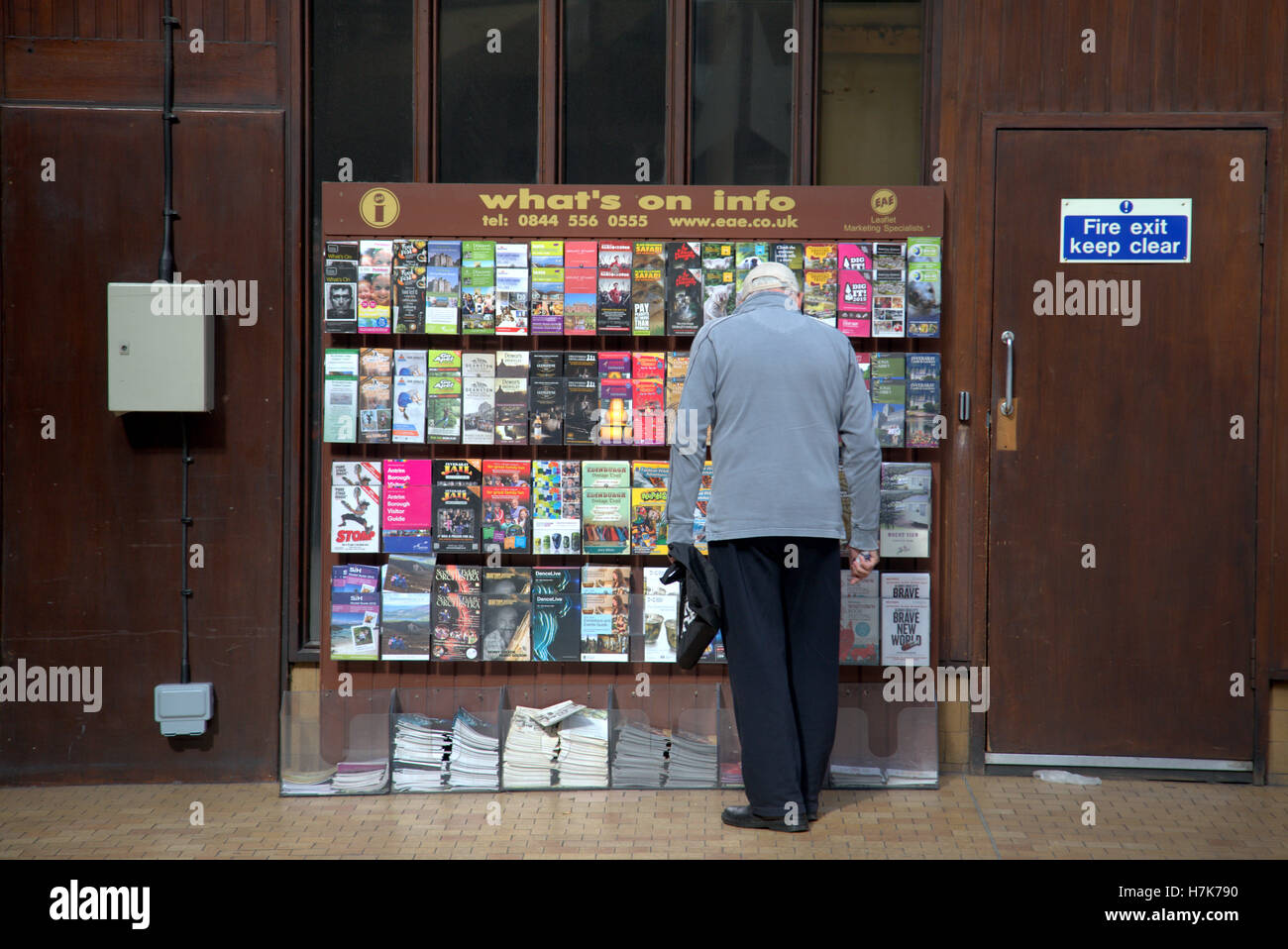 Ricerca turistica informazioni info cos'è su supporto Foto Stock