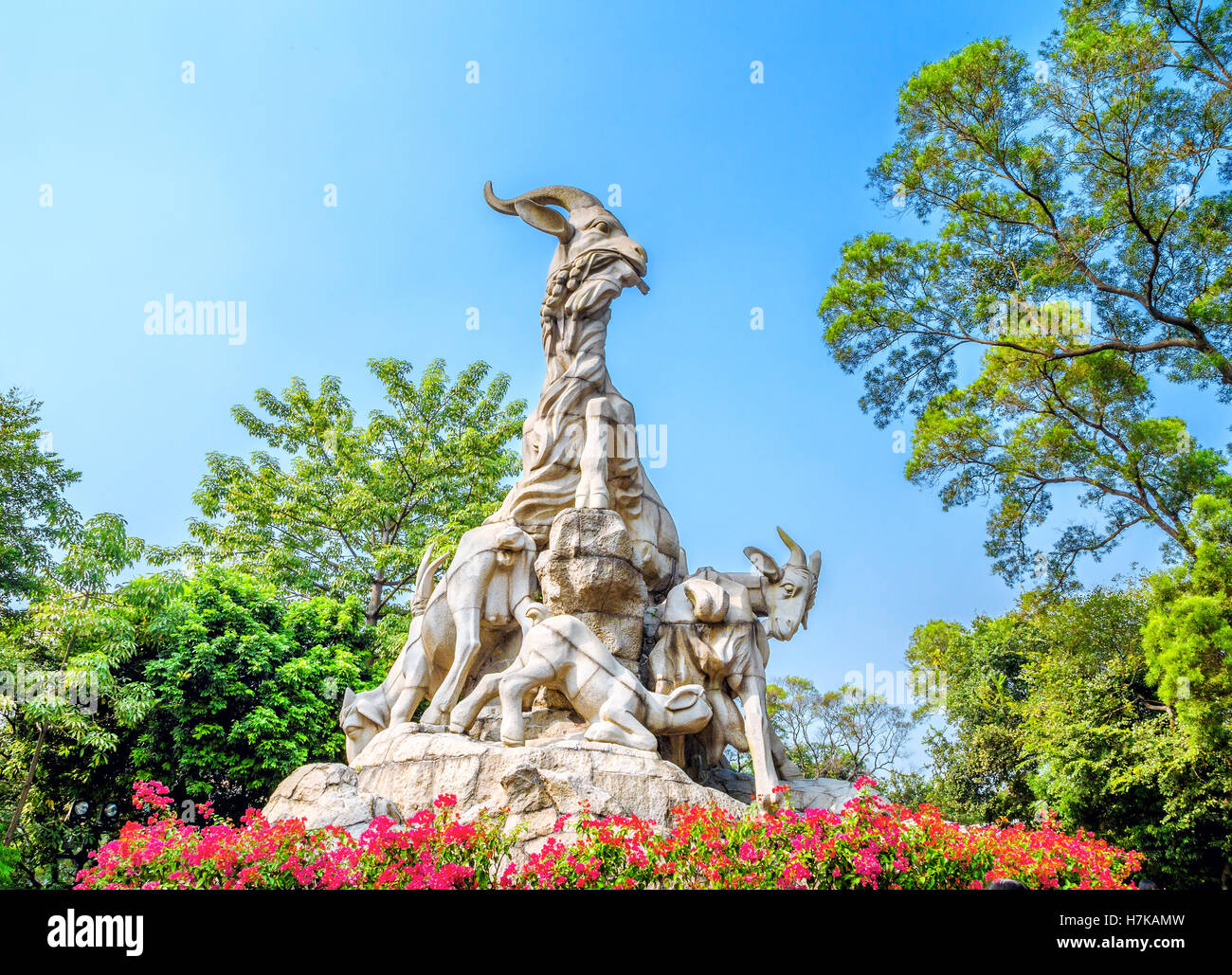 Guangzhou Wuyang scultura Foto Stock