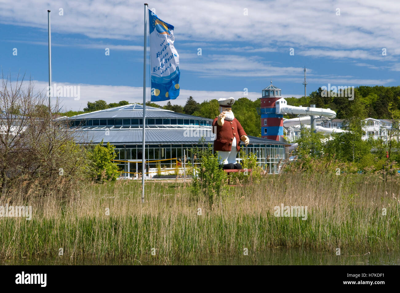 Inselparadies Water Park a Seepark, Mar Baltico località di Sellin, Isola di Ruegen, Meclemburgo-Pomerania Occidentale Foto Stock