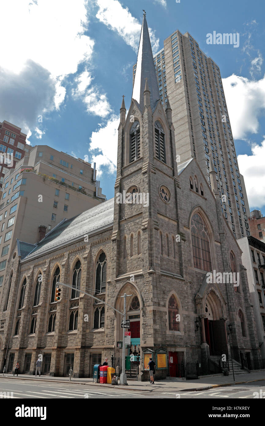 L'Immanuel Lutheran Church (Chiesa luterana evangelica in America), Lexington Ave, Manhattan, New York City, Stati Uniti. Foto Stock