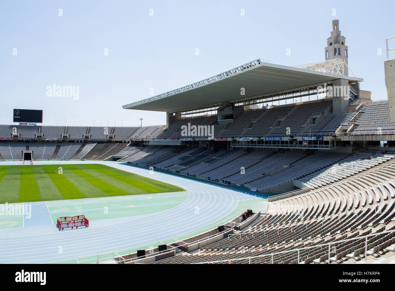 Stadio Olimpico di Barcellona. Estadi Olimpic. Foto Stock
