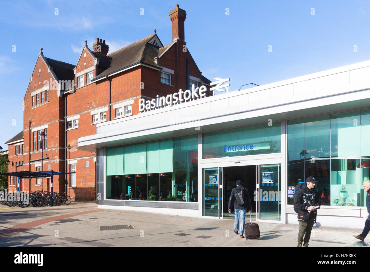 Basingstoke stazione ferroviaria, Hampshire Foto Stock