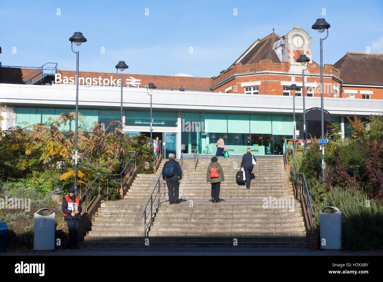 Basingstoke stazione ferroviaria, Hampshire Foto Stock