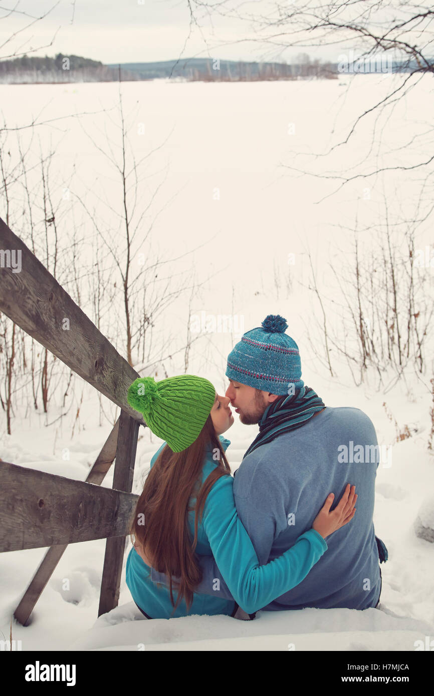 Coppia giovane in amore Foto Stock