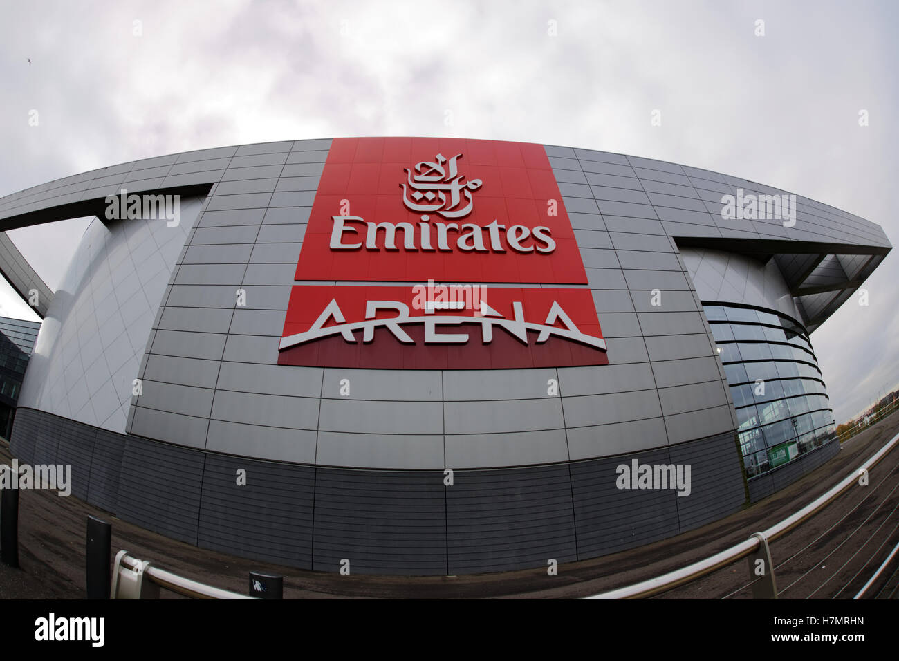 Emirates arena logo di Glasgow Foto Stock