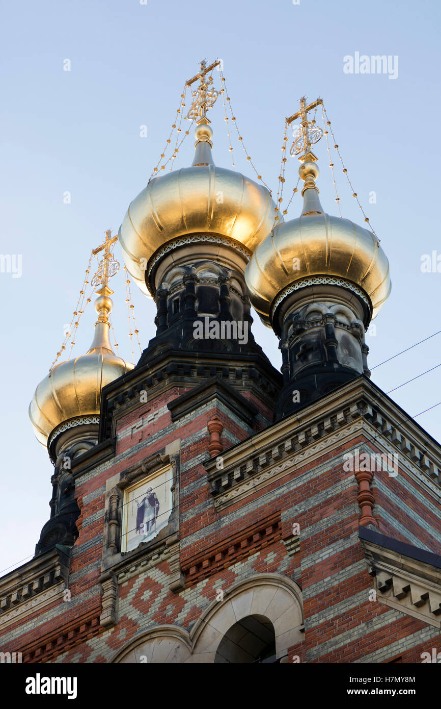 Il Alexander Nevsky, la chiesa russa ortodossa di Copenhagen, Danimarca Foto Stock