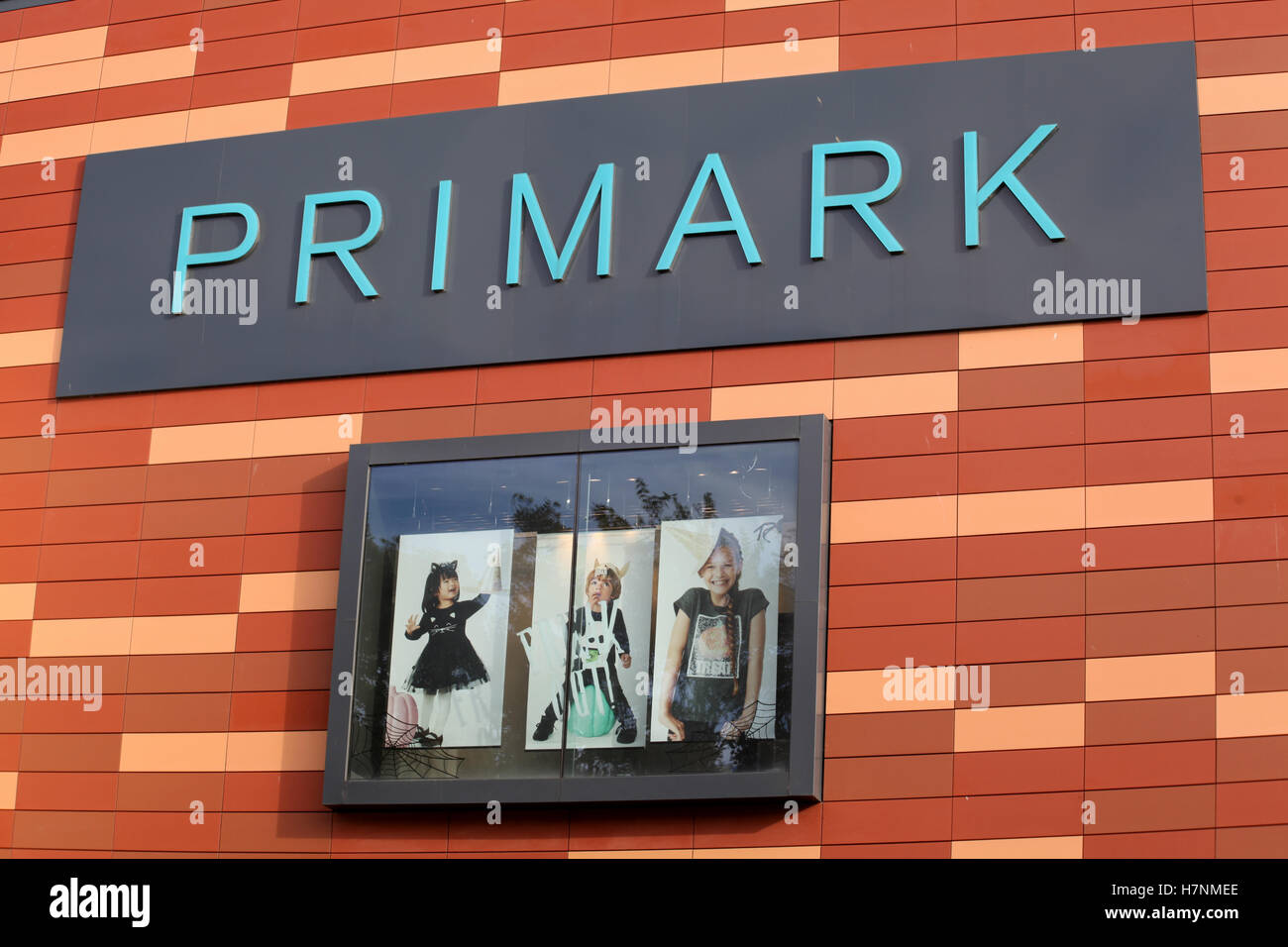 Primark shop segno, Chelmsford Essex Foto Stock