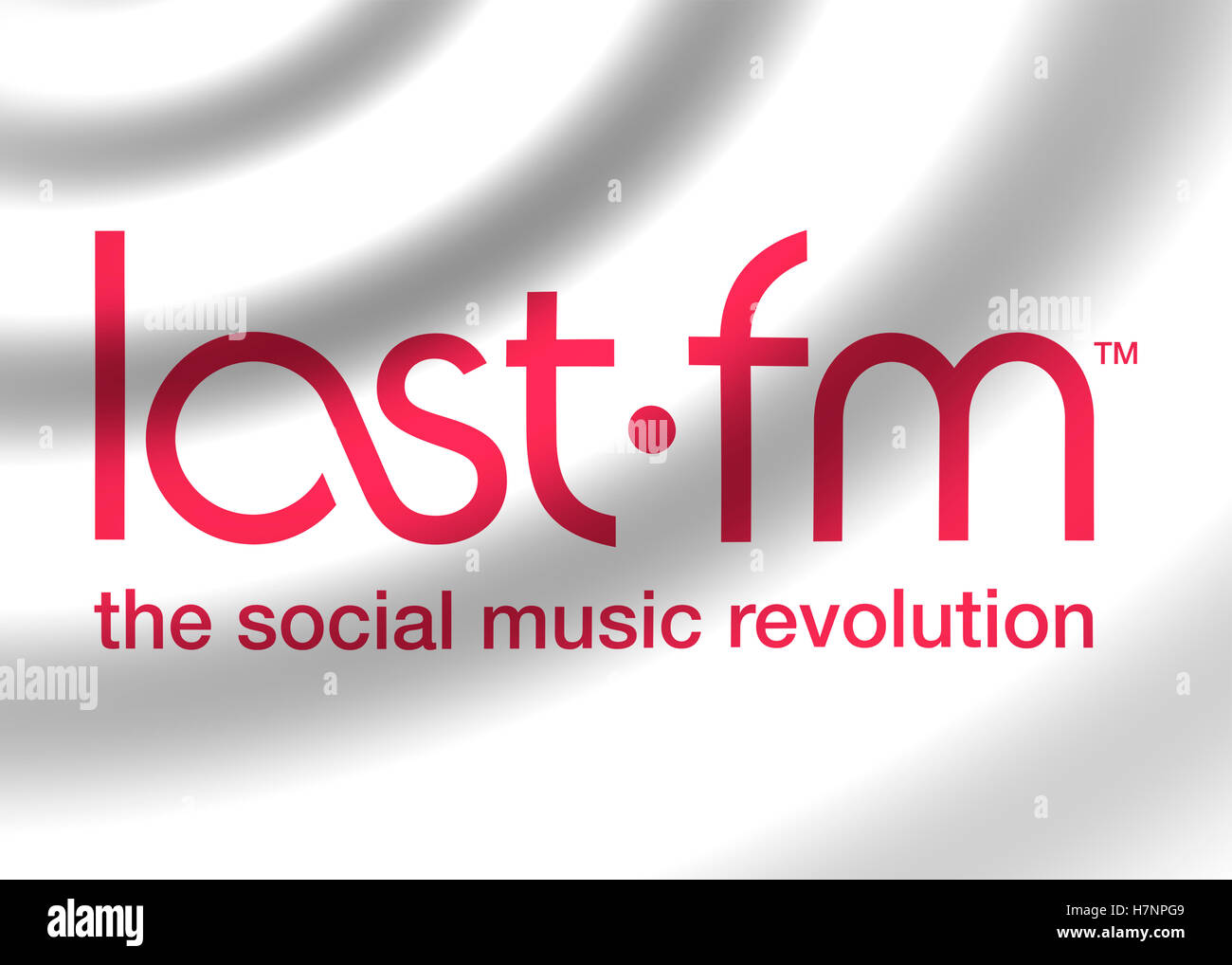 Ultimo FM logotipo logo bandiera Foto Stock