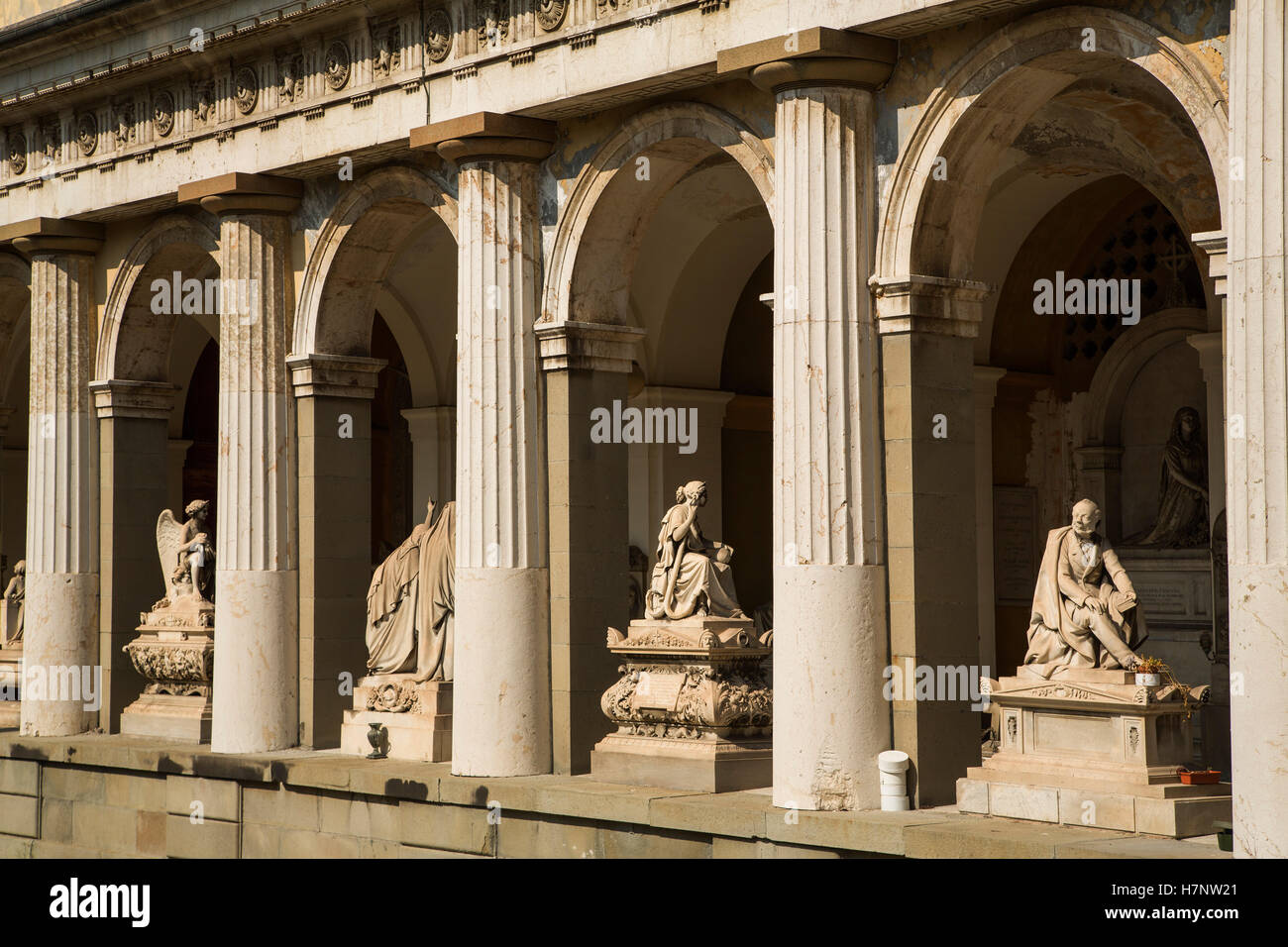 Staglieno cimitero monumentale (Cimitero monumentale di Staglieno). Genova. Mare Mediterraneo. Liguria, Italia Europa Foto Stock