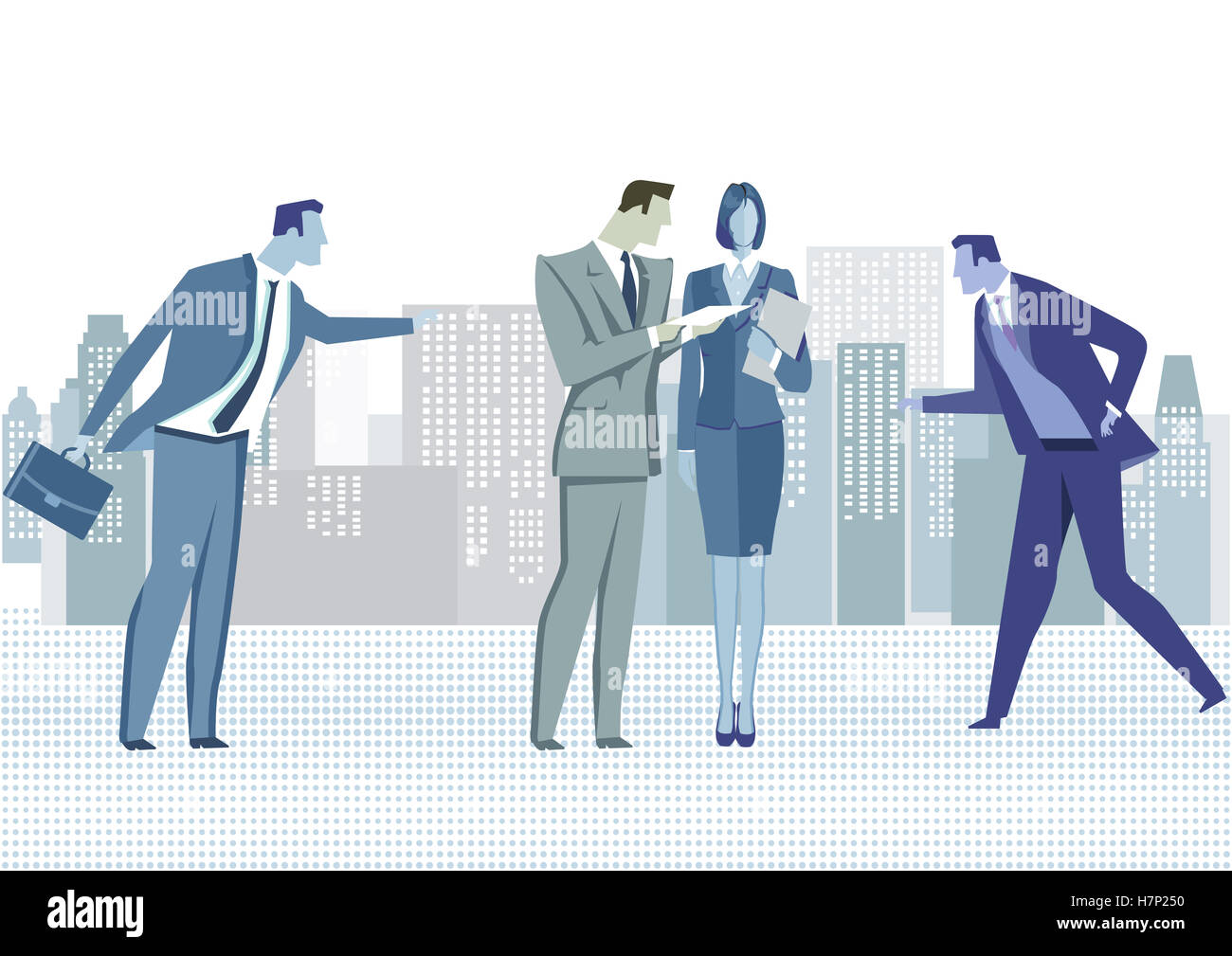 Business di consenso e di contratto Foto Stock