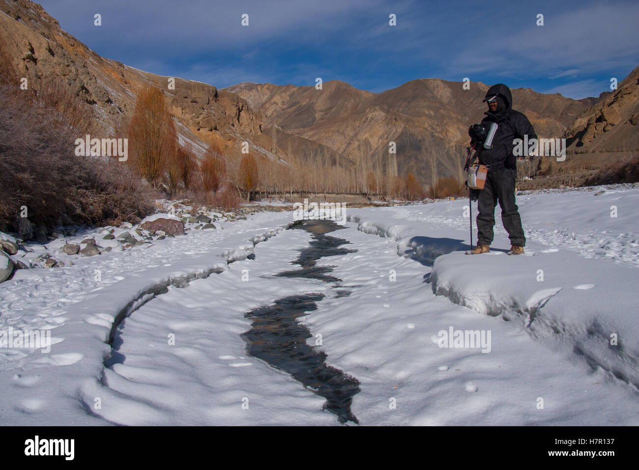 Ladakh trekking invernale Foto Stock