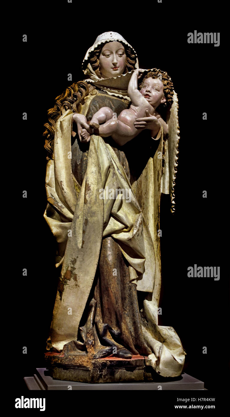 Dangolsheim Madonna 1460 Nikolaus Gerhaert 1420 - 1473 Nikolaus Gerhaert van Leyden scultore di origine olandese Nei Paesi Bassi Foto Stock