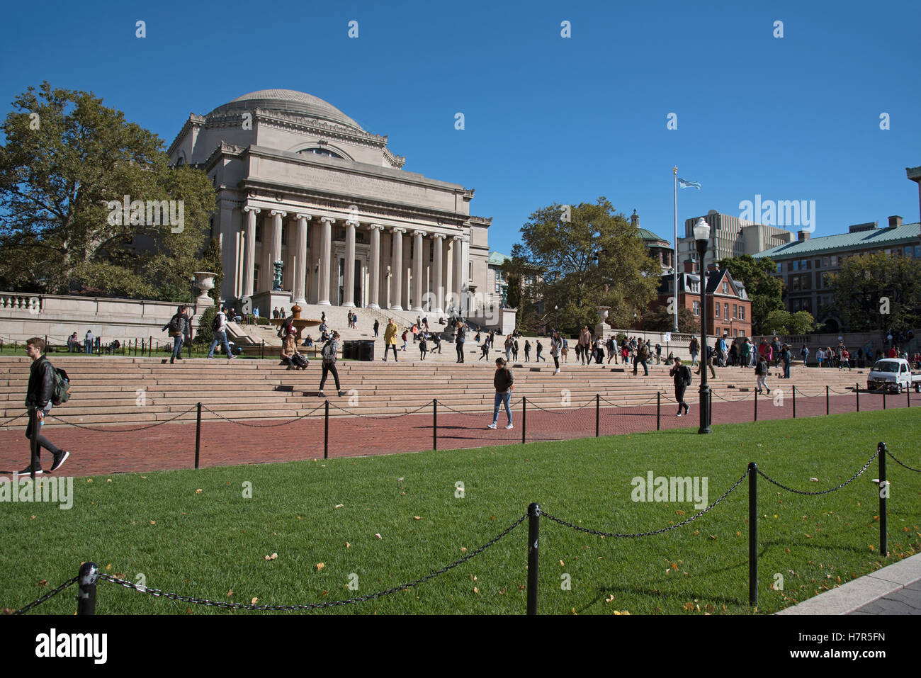La Columbia University di New York STATI UNITI D'AMERICA la biblioteca della Columbia University sulla Upper West Side di New York Foto Stock