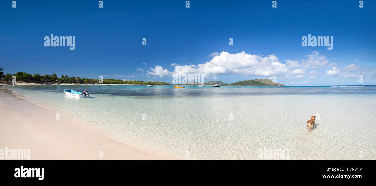 Nacula Bay su Nacula Island in Yasawa Islands, Isole Figi Foto Stock