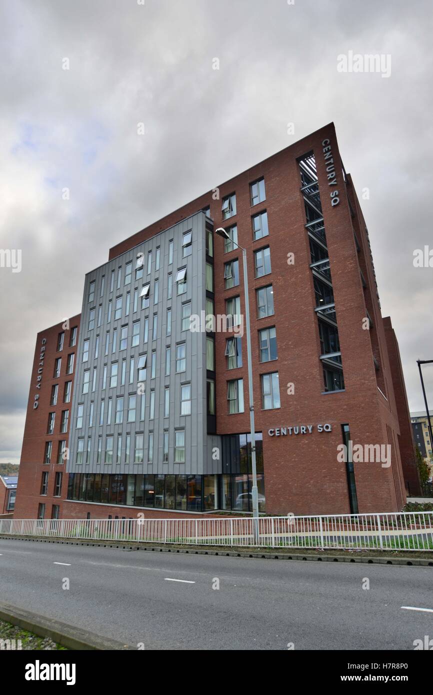 Secolo Square, Sheffield South Yorkshire, Regno Unito. Foto Stock