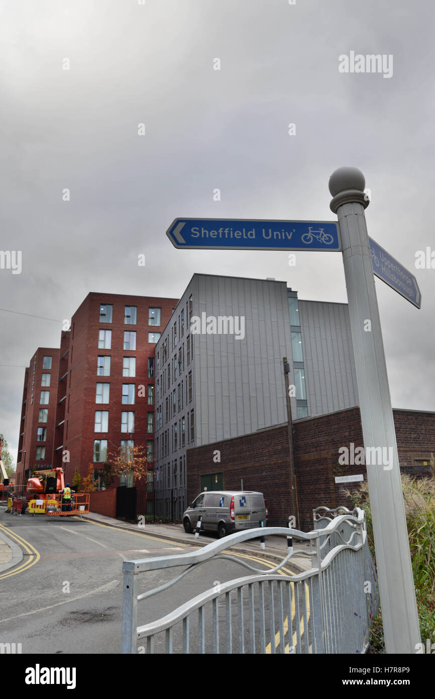 Secolo Square, Sheffield South Yorkshire, Regno Unito. Foto Stock