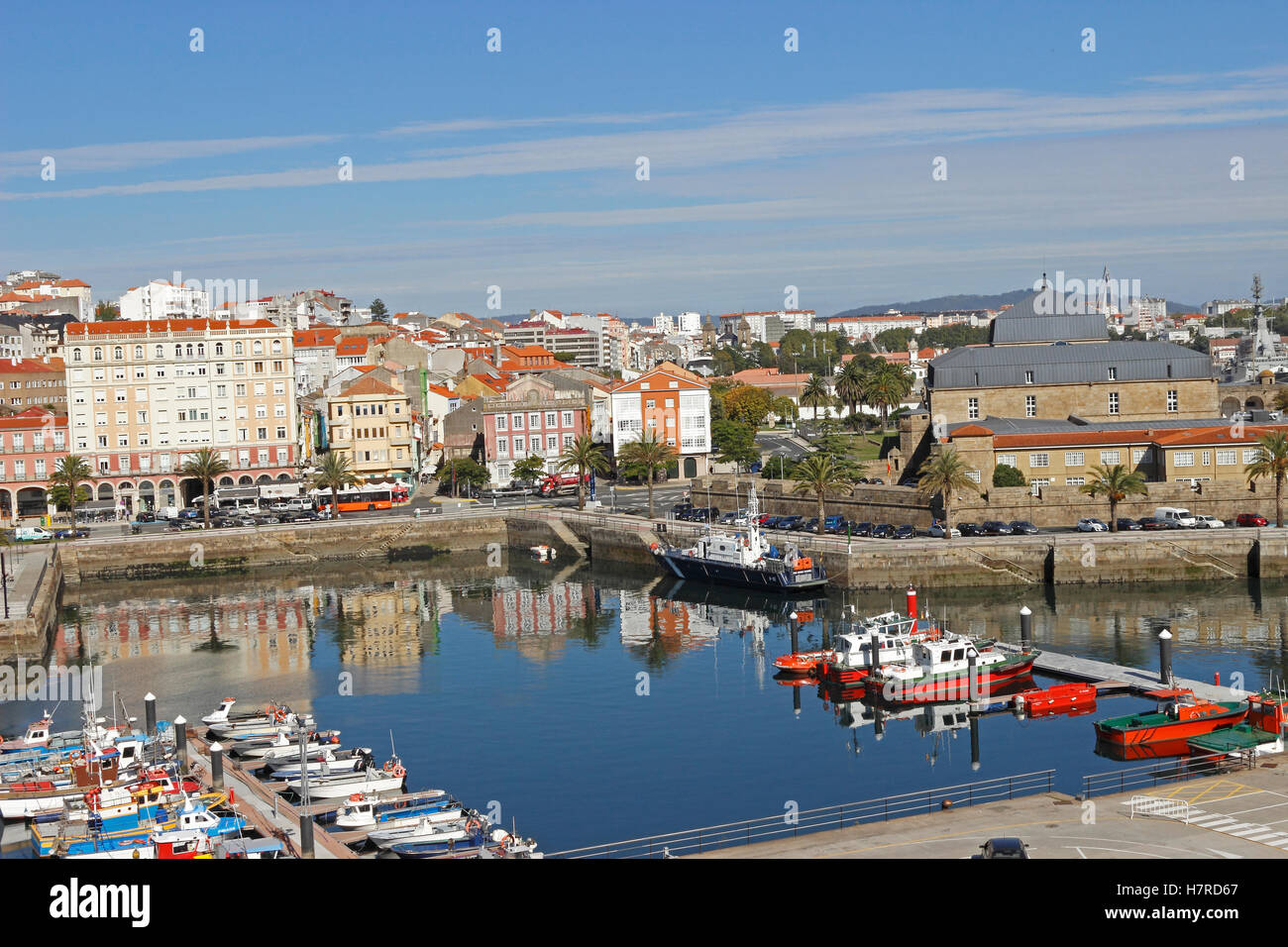 Marina Curexeiras Ferrol, A Coruña Coruña, Galizia, Spagna Foto Stock