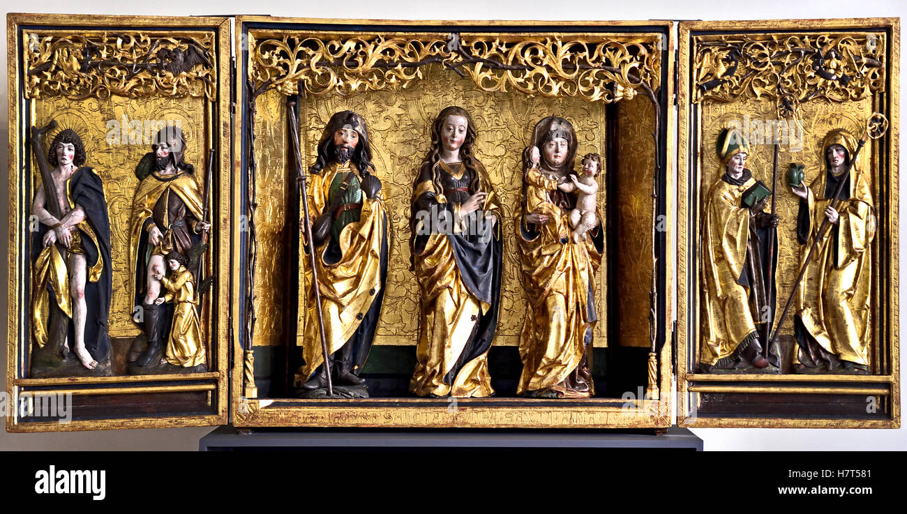 Pala con la St Anne e altri santi 1512 da Ausburg tedesco Germania Foto Stock