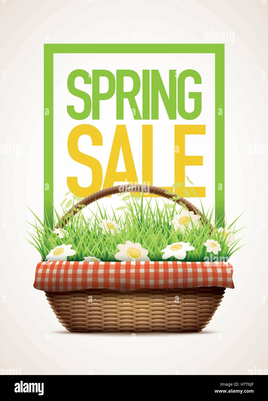La molla vendita poster Illustrazione Vettoriale