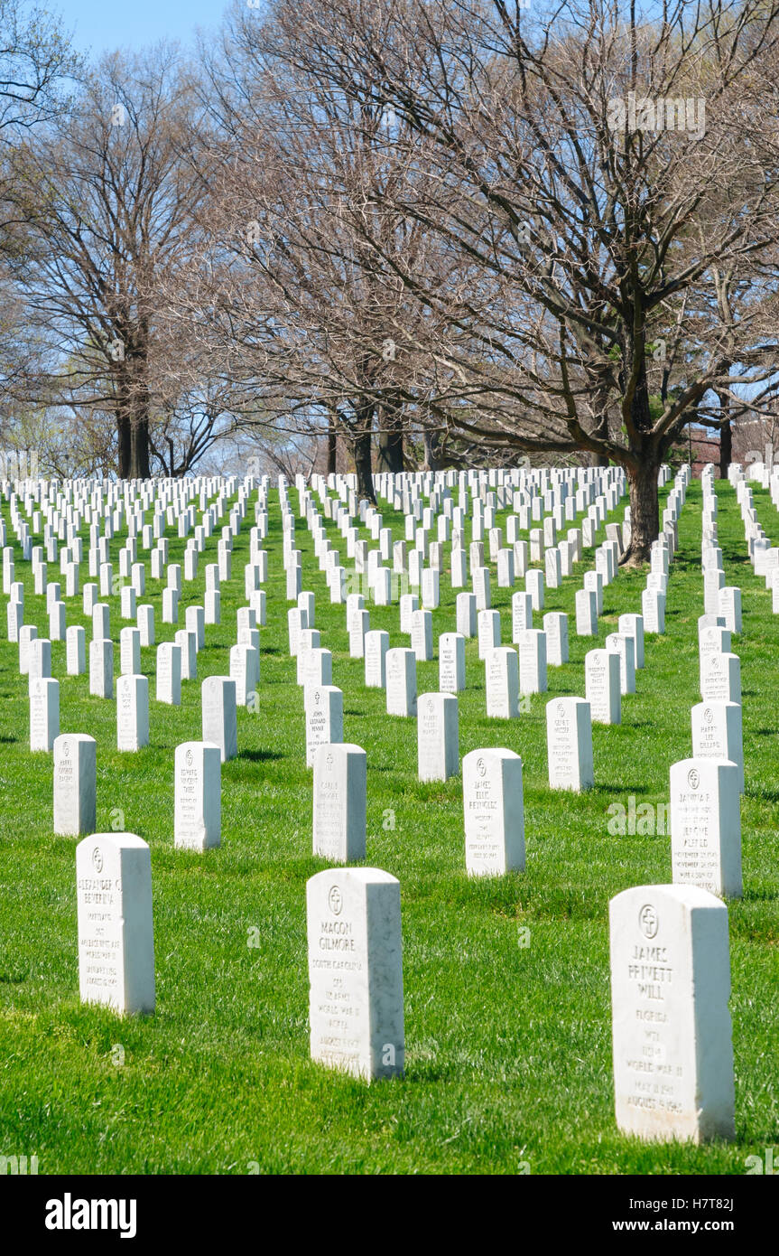 Al Cimitero Nazionale di Arlington, Foto Stock