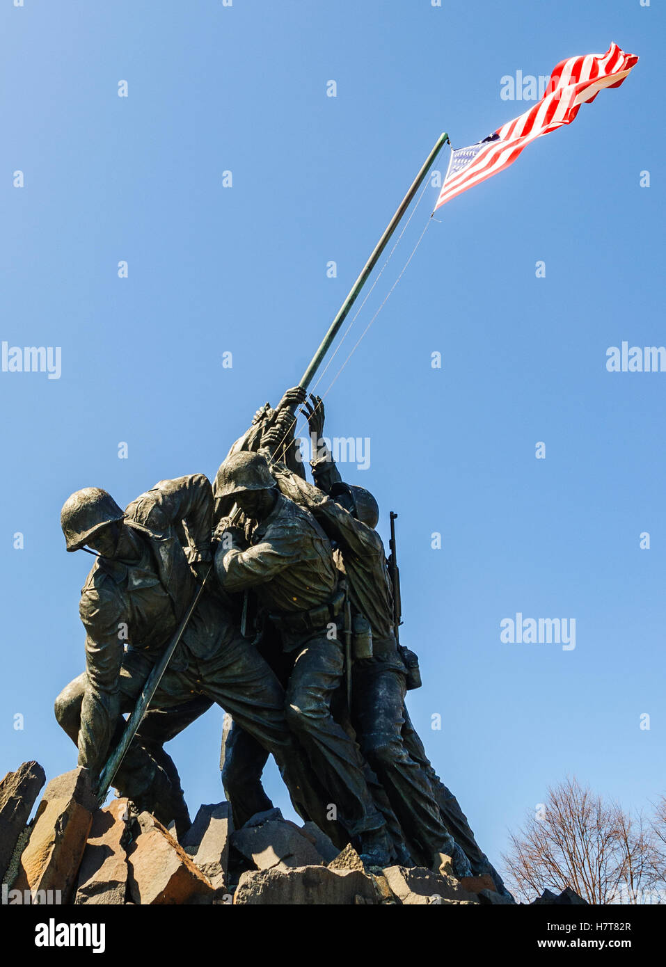 Marine Corps War Memorial Foto Stock