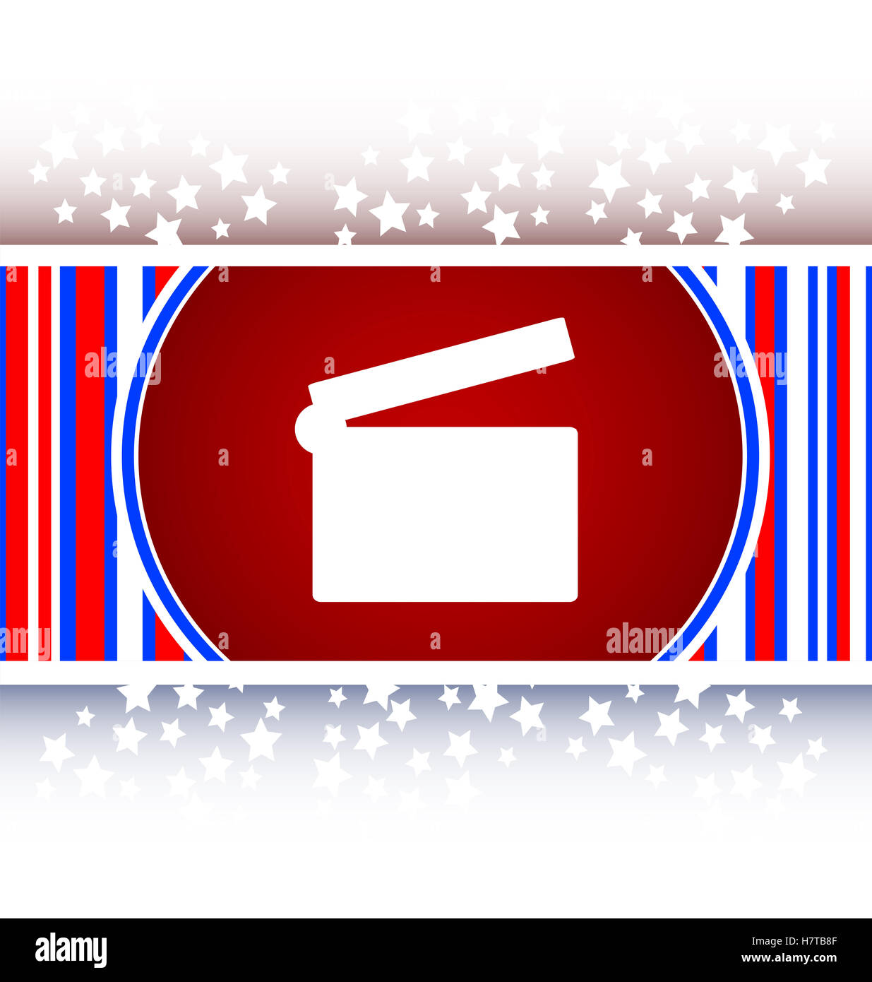 Cinema lucido pulsante icona Foto Stock