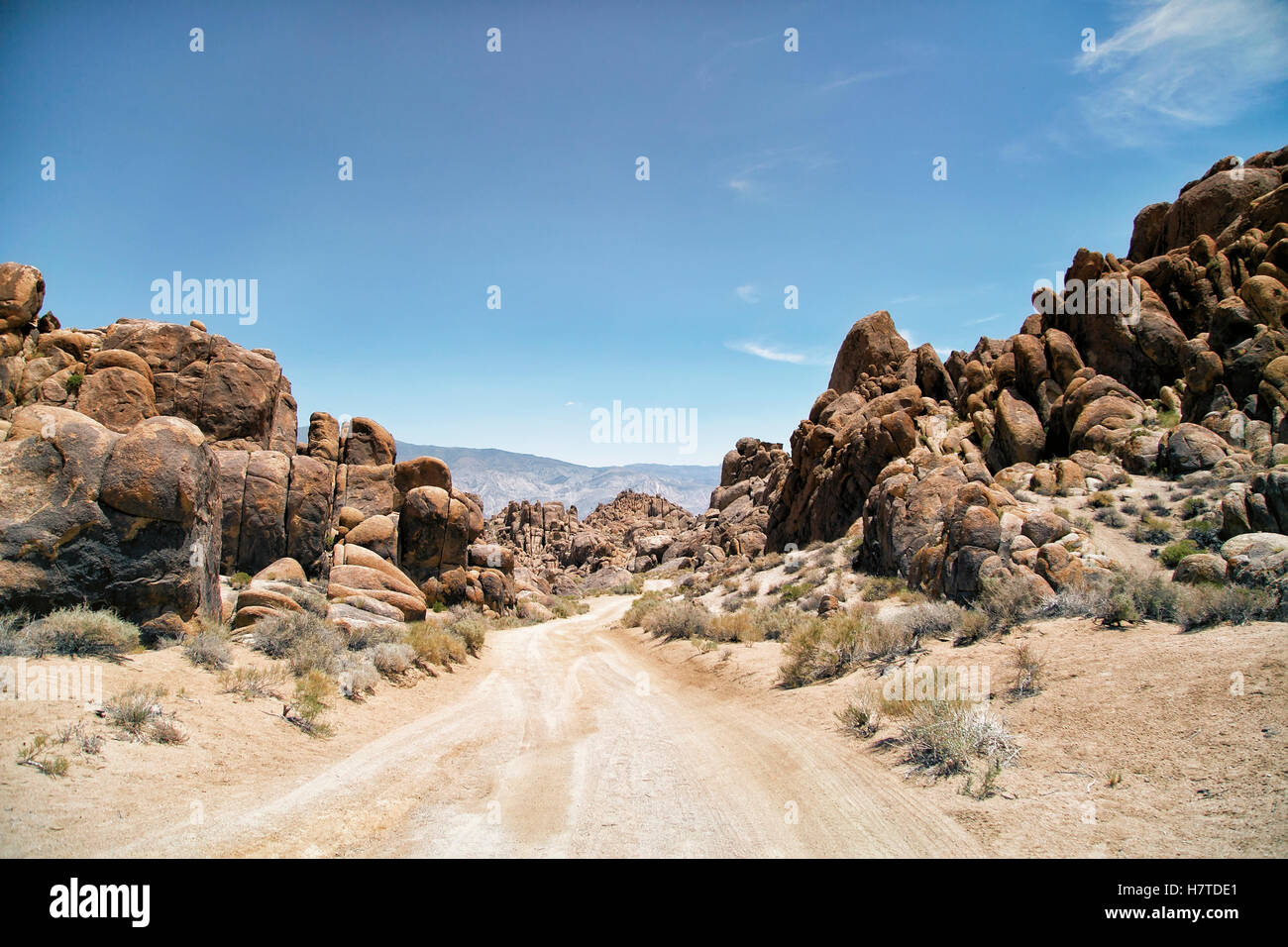 Whitney Portal paesaggio, Inyo, California Foto Stock