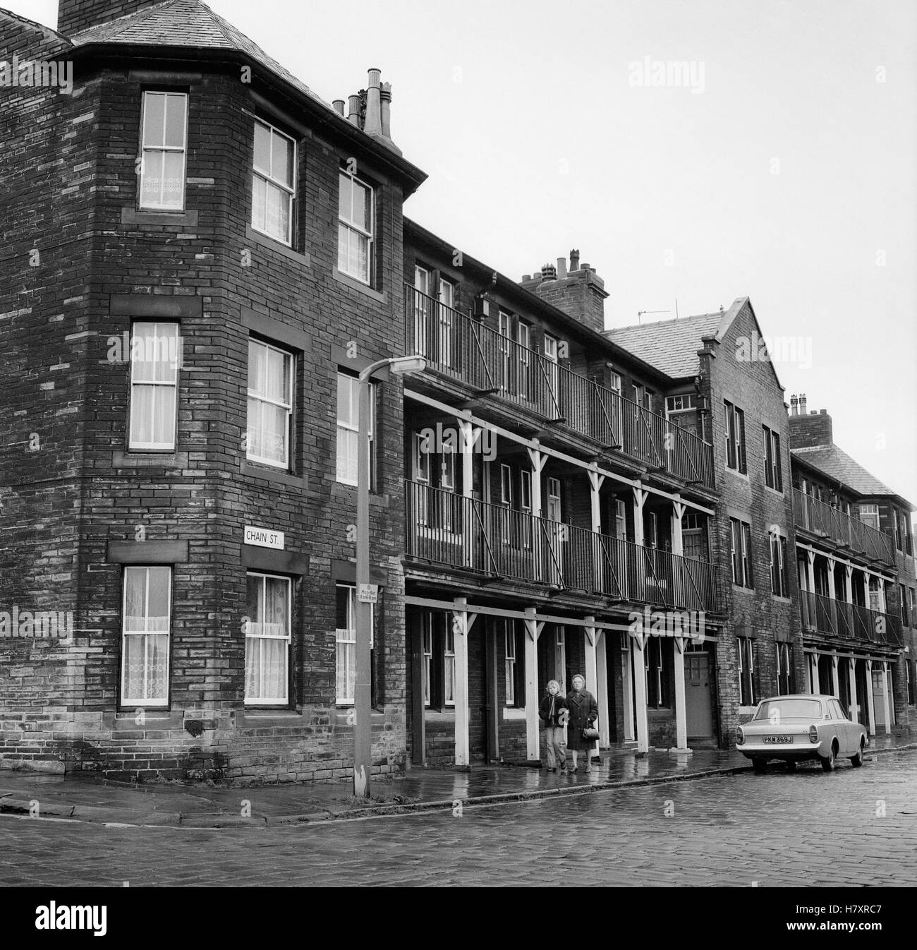 Catena Badford Street West Yorkshire 1975 England Regno Unito Foto Stock