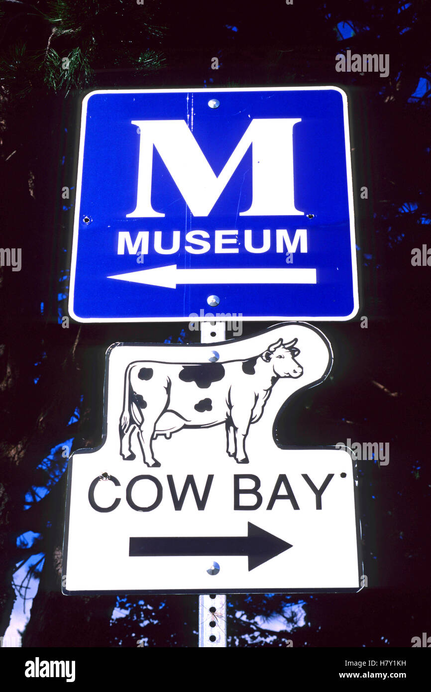 Segni di Prince Rupert, British Columbia, Canada Foto Stock