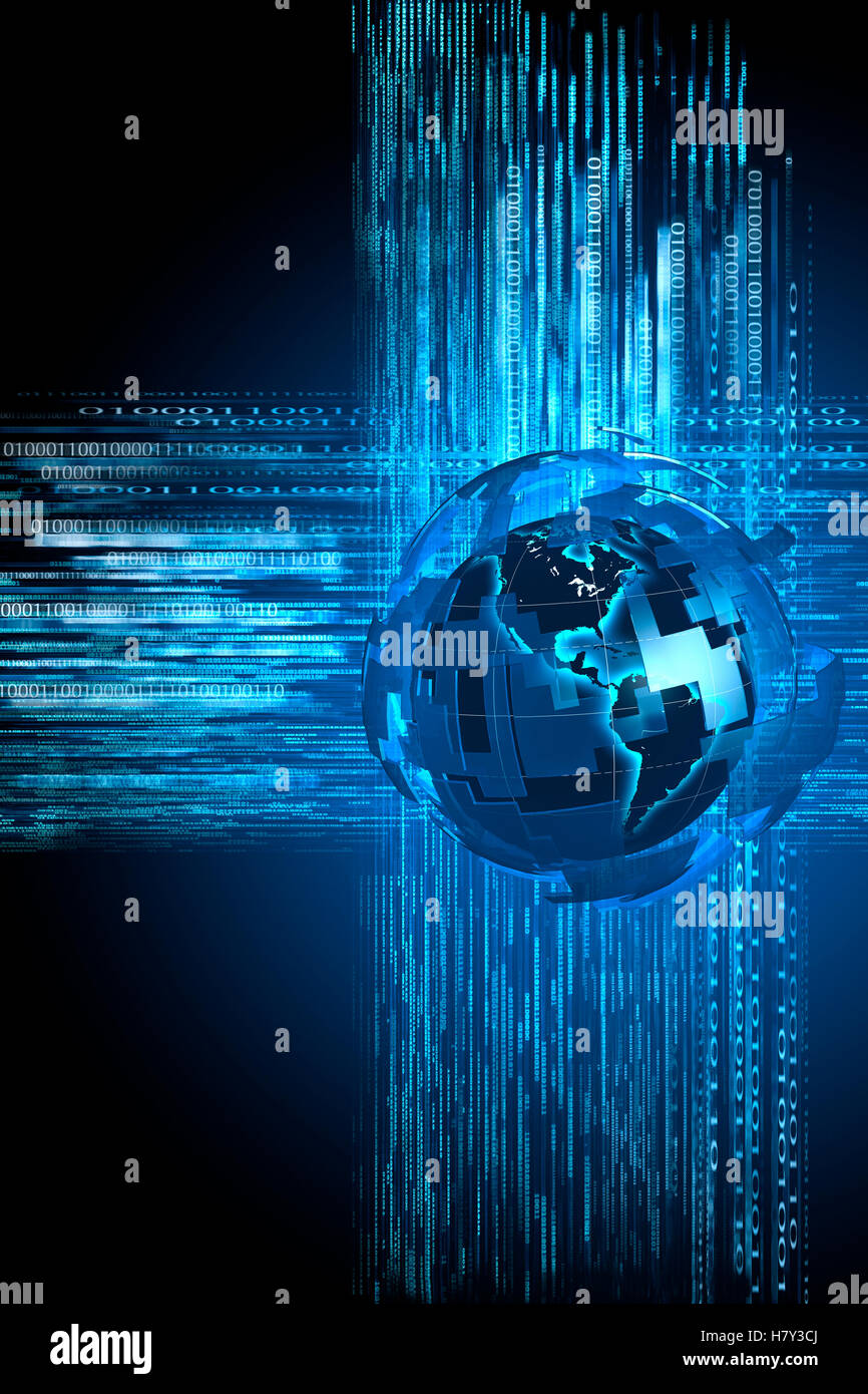 I dati globali concept Foto Stock