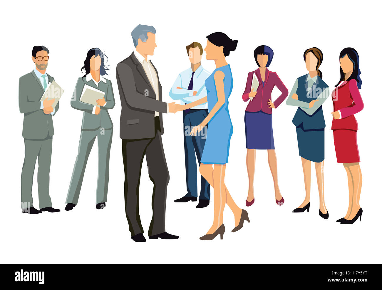 Riunioni di lavoro, gruppo, comprensione Foto Stock