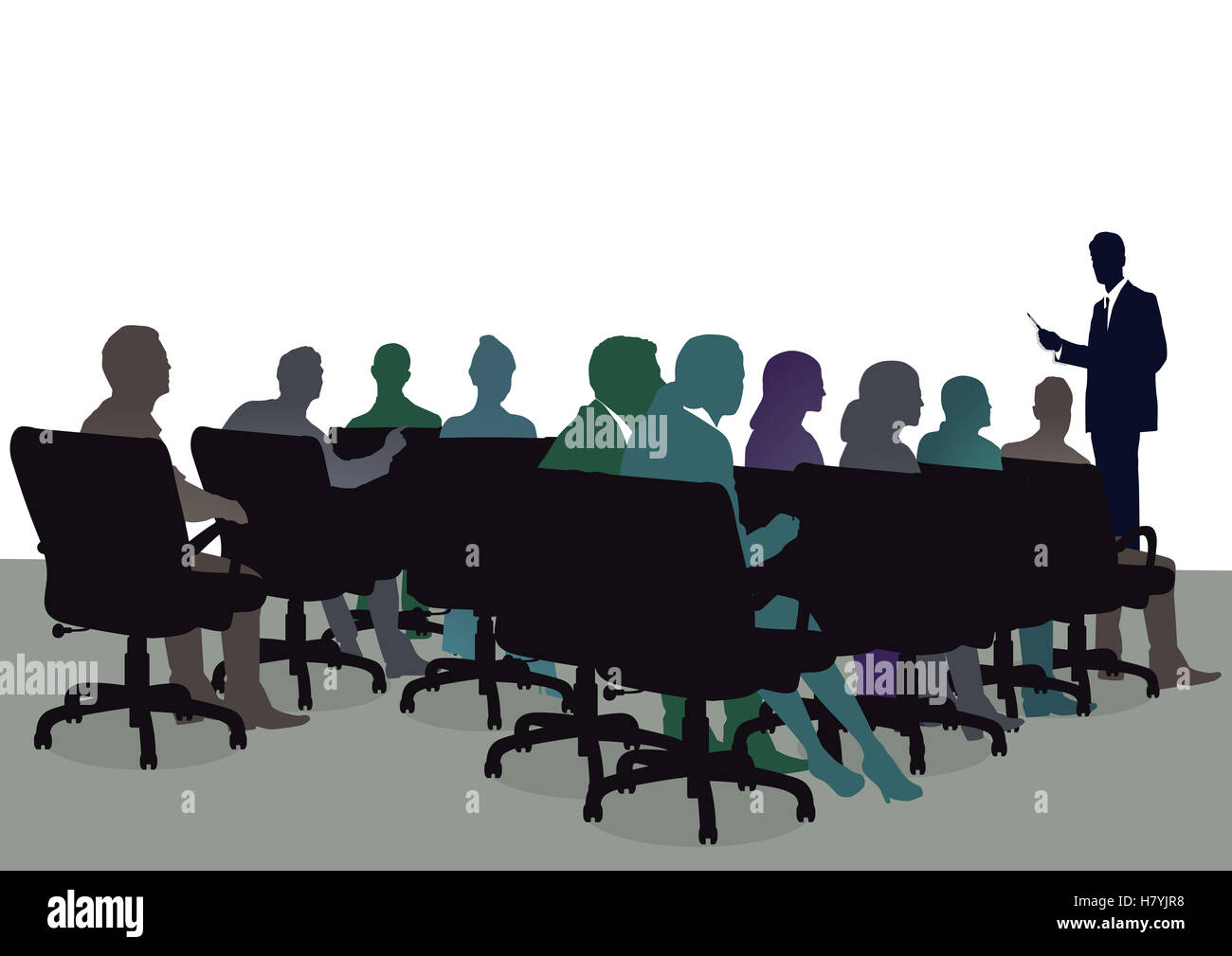 Incontro di lavoro in azienda Foto Stock