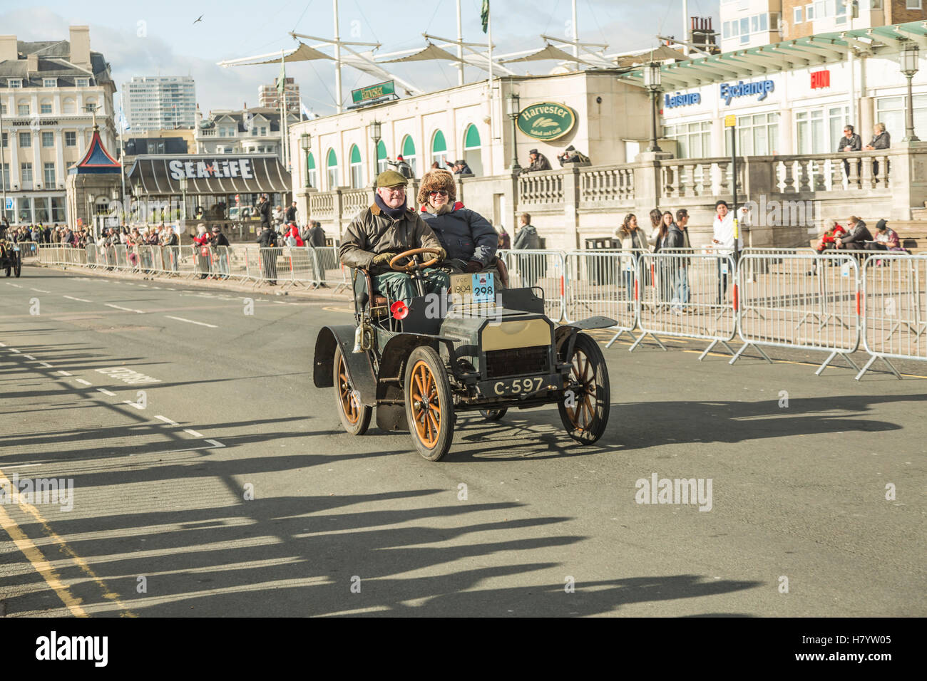 Bonham è Londra a Brighton il veterano della vettura da Rally Foto Stock
