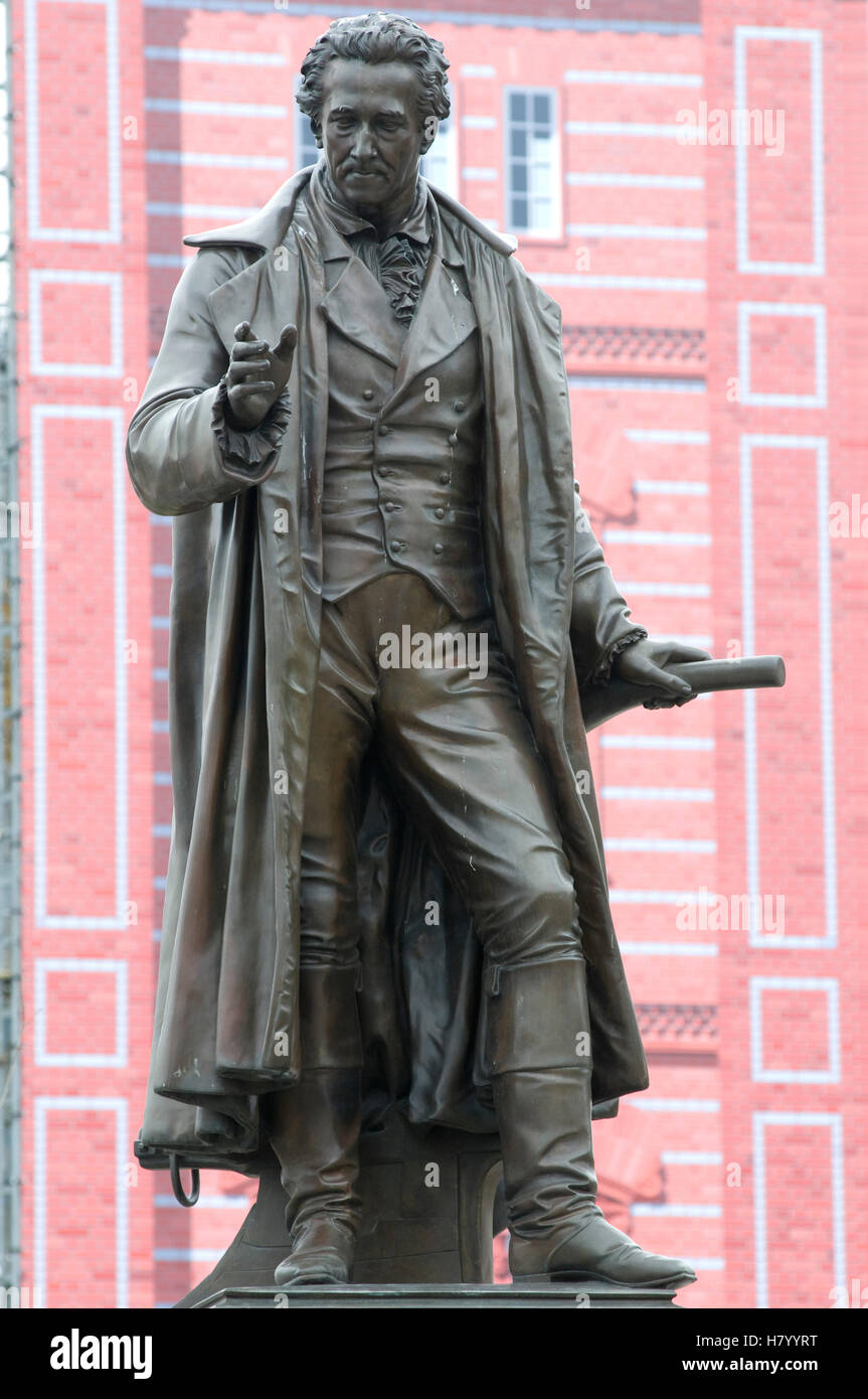 Statua di Albrecht Thaer, 1752-1828, fondatore di agricoltura scientifica, Berlino Foto Stock