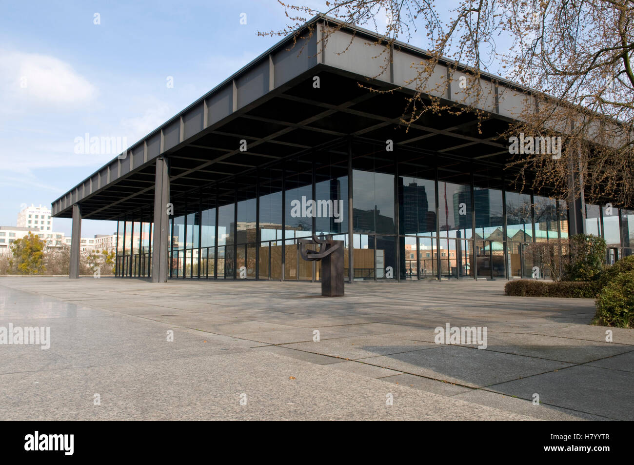 Neue Nationalgalerie Museum di Berlino Foto Stock