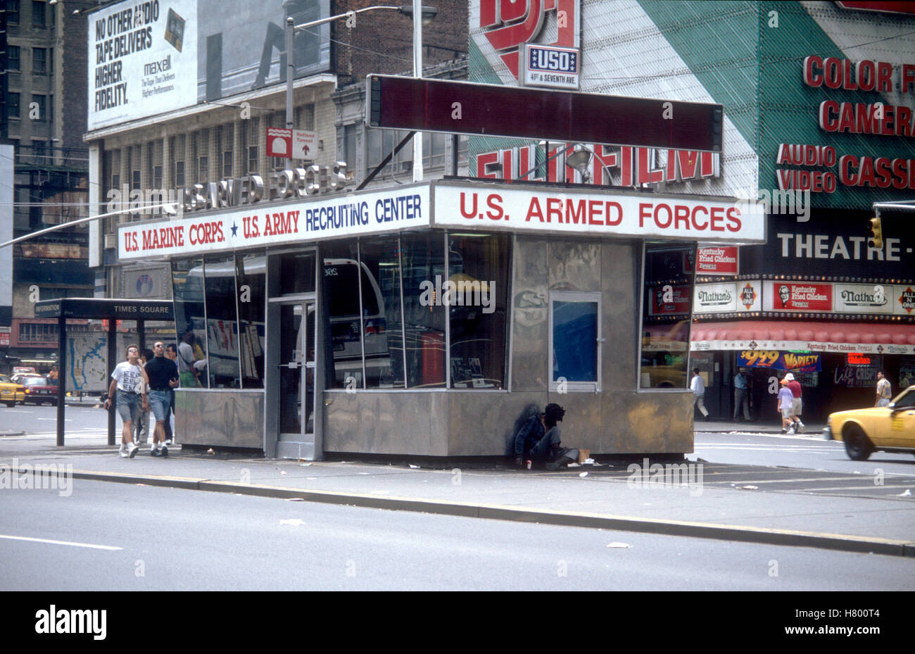 NEW YORK Ufficio Reclutamento del braccio in Time Square NY 1989 Foto Stock