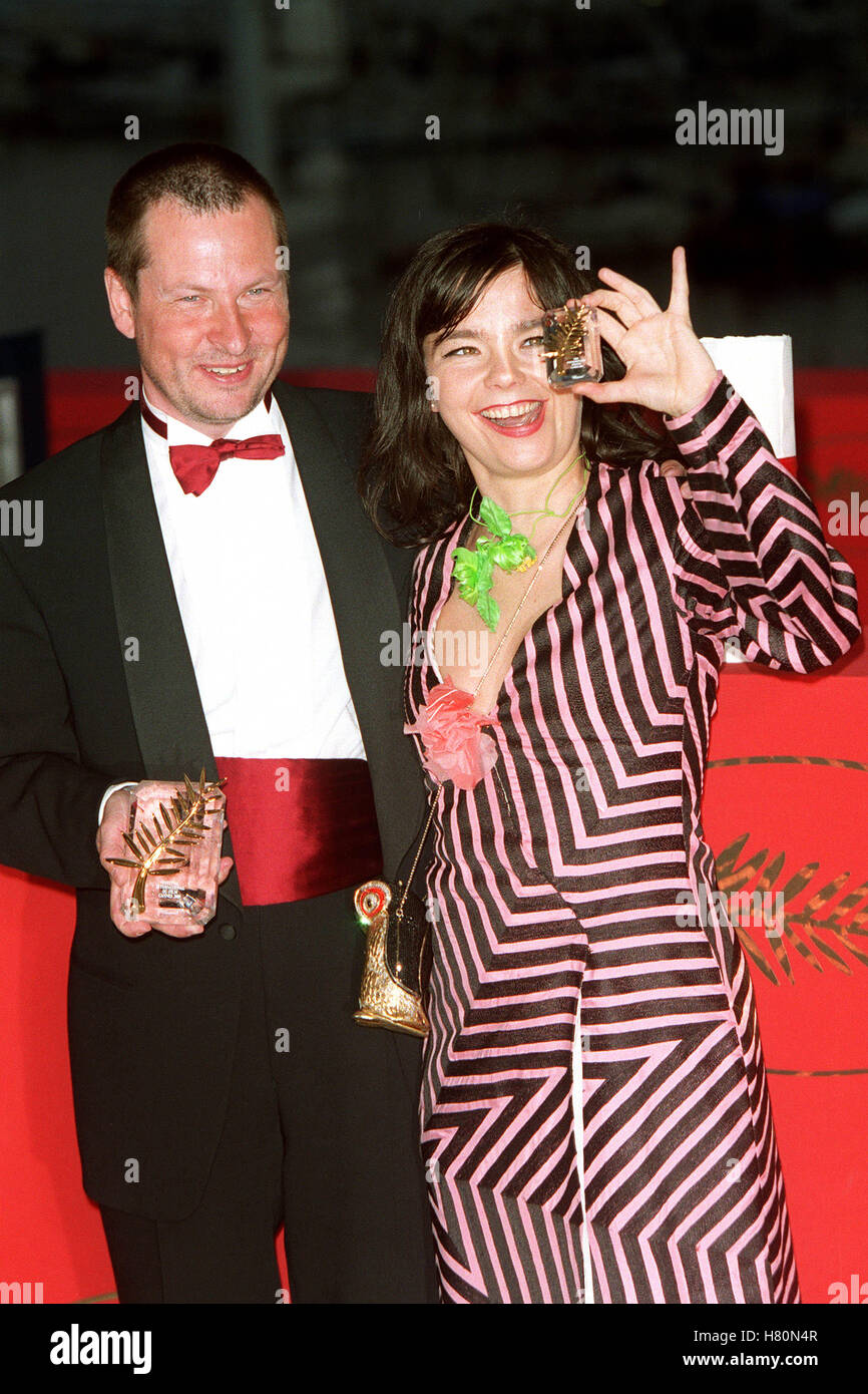 LARS VON TRIER & BJÖRK CANNES 21 Maggio 2000 Foto Stock