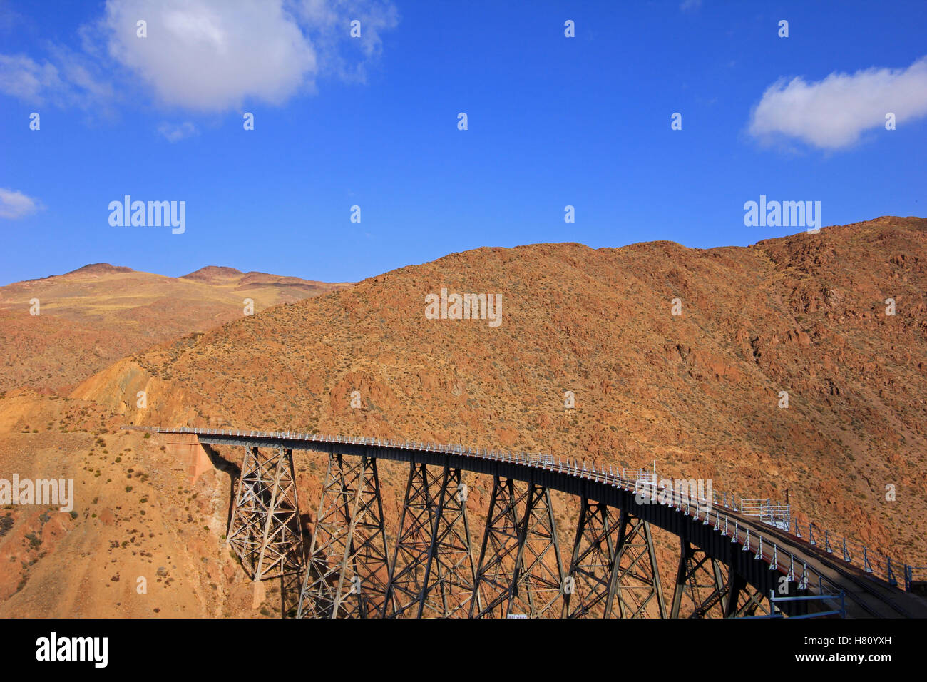 La Polvorilla viadotto, Tren a Las Nubes, a nord-ovest di Argentina Foto Stock