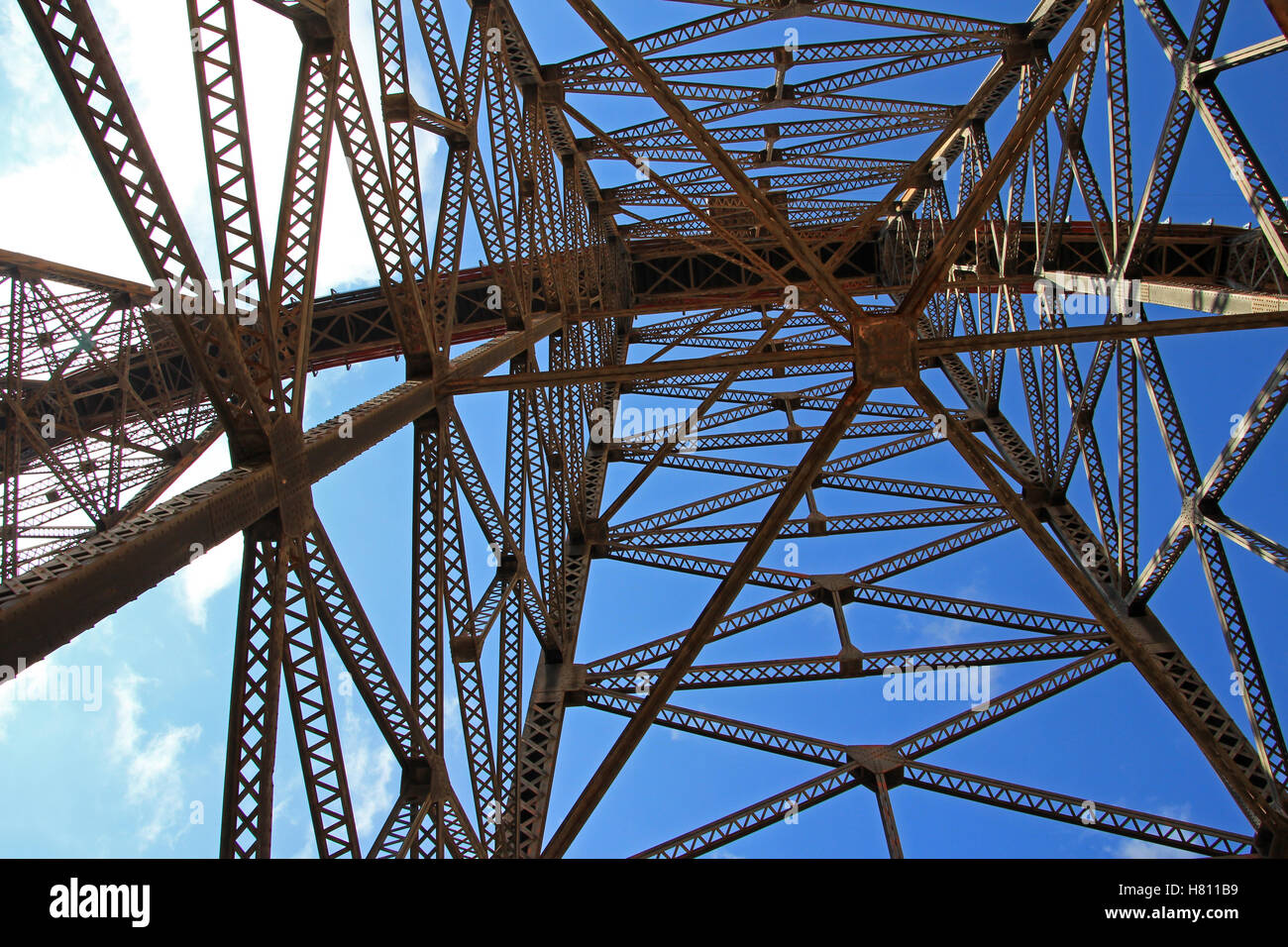 La Polvorilla viadotto, Tren a Las Nubes, a nord-ovest di Argentina Foto Stock