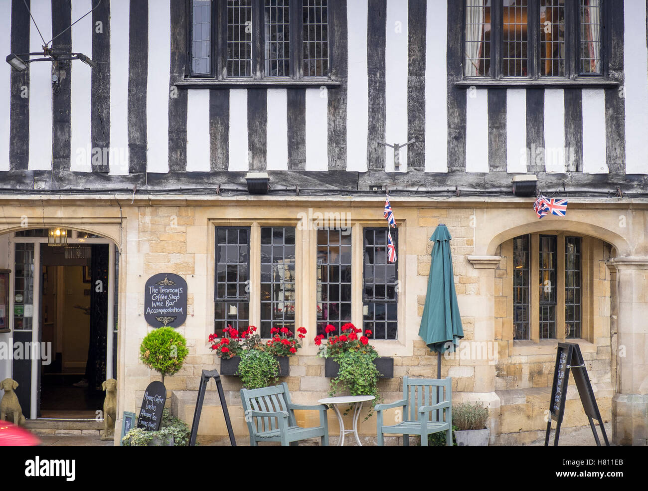 Bella scenico villaggio di Burford in Cotswold,Inghilterra Foto Stock