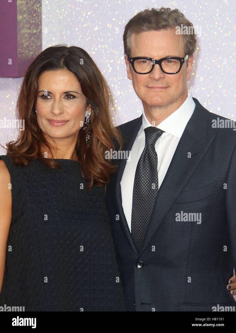 5 settembre 2016 - Colin Firth e Livia Giuggioli frequentando 'Bridget Jones il bambino' Premiere mondiale di Odeon Leicester Square ho Foto Stock