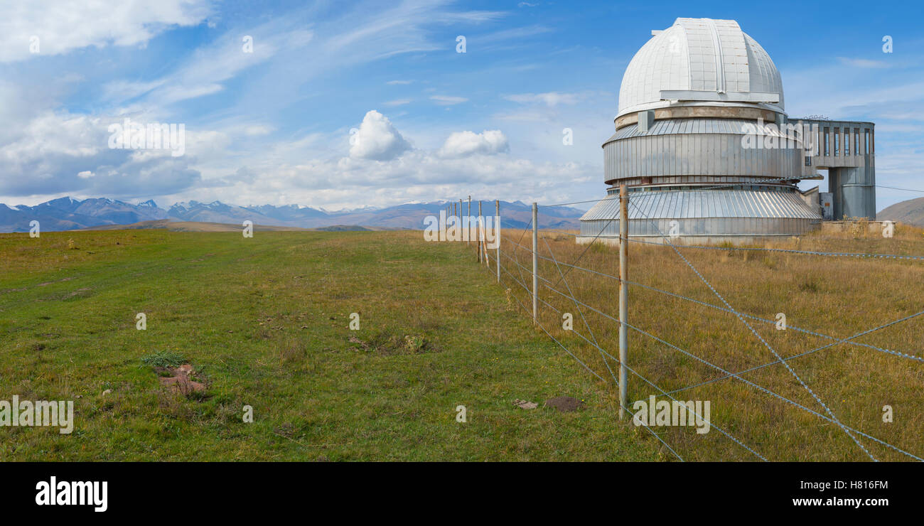 Tien Shan osservatorio astronomico, Ile-Alatau National Park, Assy altopiano, Almaty in Kazakistan e in Asia centrale Foto Stock