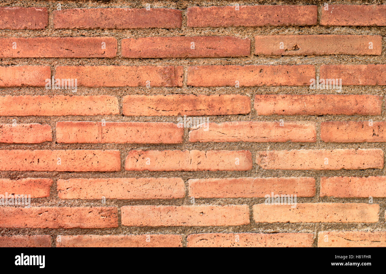 Il vecchio muro di mattoni texture per gli sfondi Foto Stock